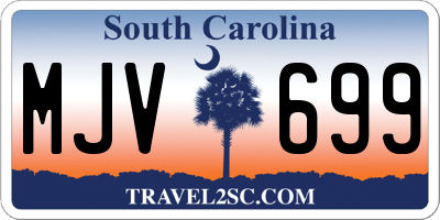 SC license plate MJV699