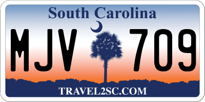 SC license plate MJV709