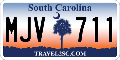 SC license plate MJV711