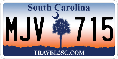SC license plate MJV715