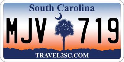 SC license plate MJV719