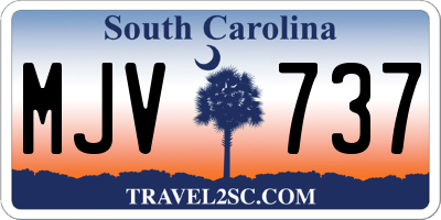 SC license plate MJV737