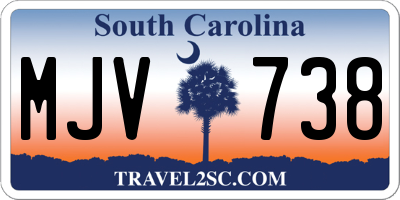 SC license plate MJV738
