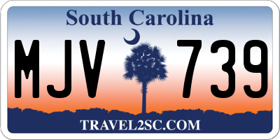 SC license plate MJV739
