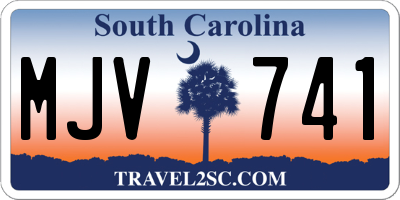 SC license plate MJV741