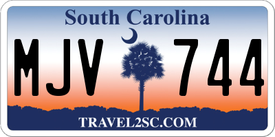 SC license plate MJV744