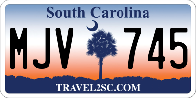 SC license plate MJV745