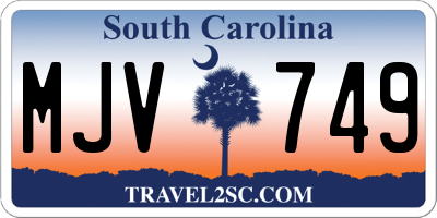 SC license plate MJV749