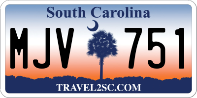SC license plate MJV751