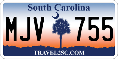 SC license plate MJV755
