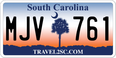 SC license plate MJV761