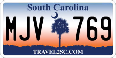 SC license plate MJV769