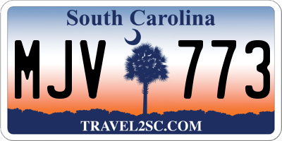 SC license plate MJV773
