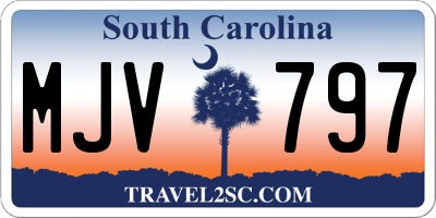 SC license plate MJV797