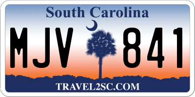 SC license plate MJV841