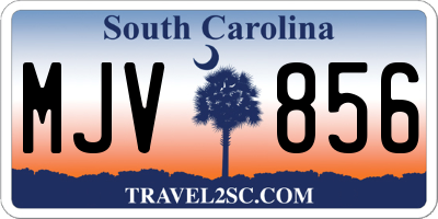 SC license plate MJV856