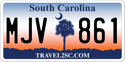 SC license plate MJV861