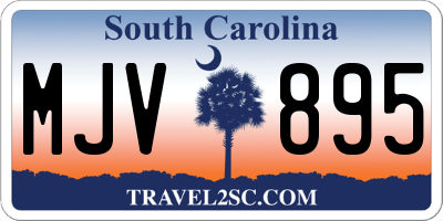 SC license plate MJV895