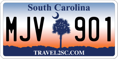SC license plate MJV901