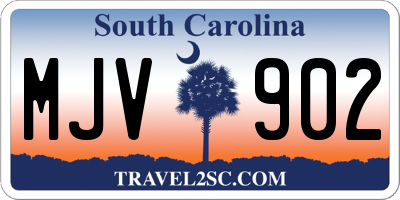 SC license plate MJV902