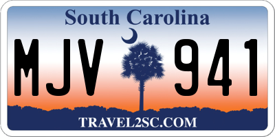 SC license plate MJV941