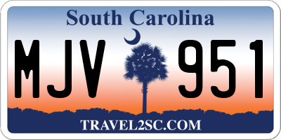 SC license plate MJV951