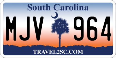 SC license plate MJV964
