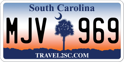 SC license plate MJV969