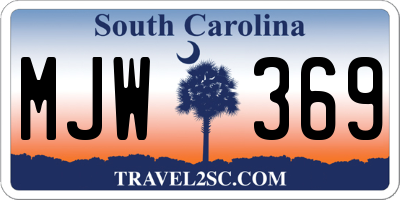 SC license plate MJW369