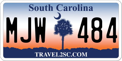 SC license plate MJW484