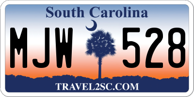 SC license plate MJW528