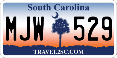 SC license plate MJW529