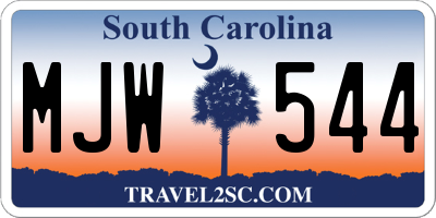 SC license plate MJW544