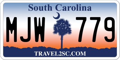 SC license plate MJW779