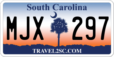 SC license plate MJX297
