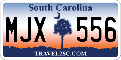 SC license plate MJX556
