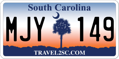 SC license plate MJY149