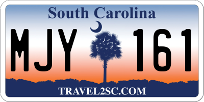 SC license plate MJY161