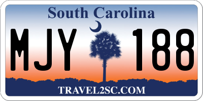 SC license plate MJY188