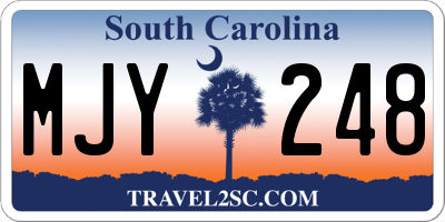 SC license plate MJY248