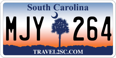 SC license plate MJY264