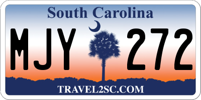 SC license plate MJY272