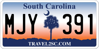 SC license plate MJY391
