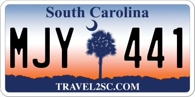 SC license plate MJY441