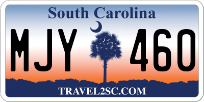 SC license plate MJY460