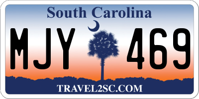 SC license plate MJY469