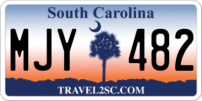 SC license plate MJY482