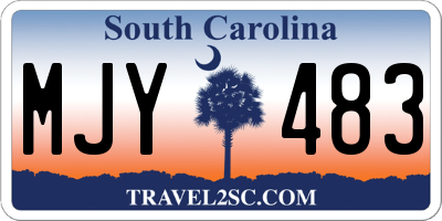 SC license plate MJY483