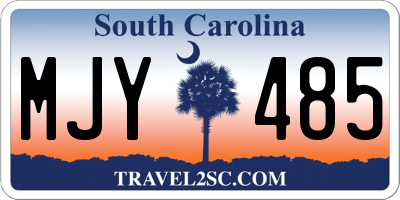 SC license plate MJY485