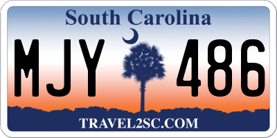 SC license plate MJY486